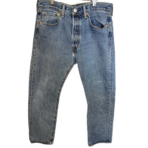 Levi Strauss Original Button Fly Fit 501 Denim Jean Pant • - Picture 1 of 7